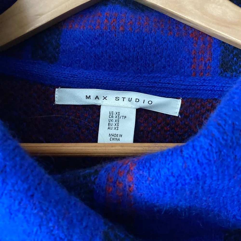 Max Studio Cropped Sweater Coat - Picture 3 of 4